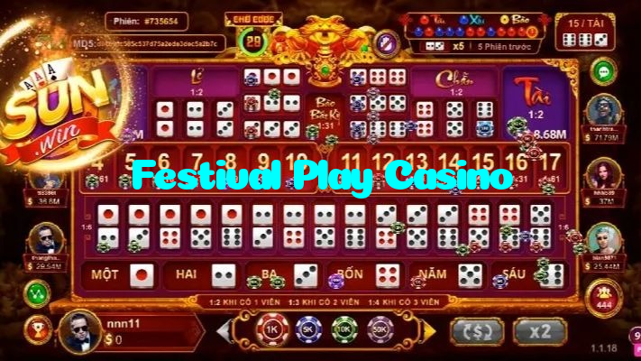 available types of Festival Play Casino bet including pre-match live express and system bets
